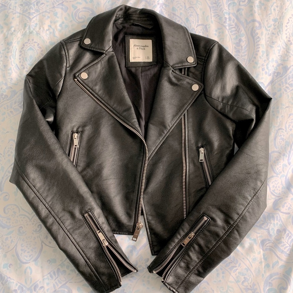 Abercrombie & Fitch faux leather jacket